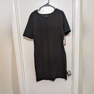 Mario Serrani Black Textured Dress